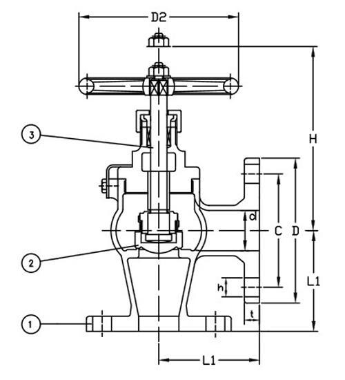 Marine Bronze Angle Valve JIS F7304 16K