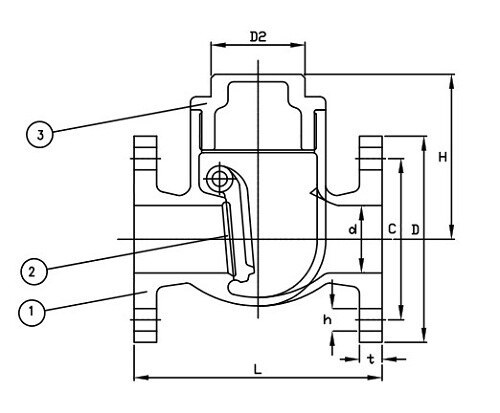 Marine Bronze Swing Check Valve JIS F7371 5K (DN15-DN40)