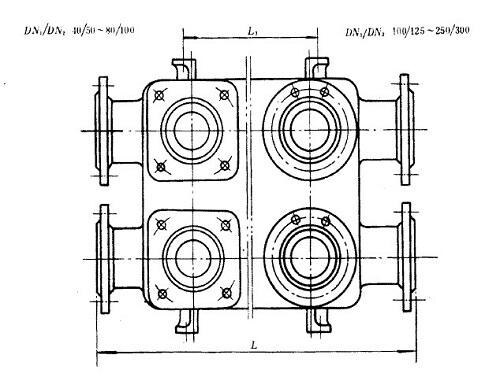 Marine Cast Iron Dual Row Stop Valve Case GB/T2499-93