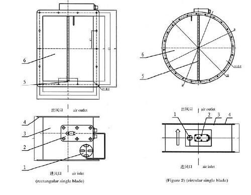 Marine Round Electric Fire Damper