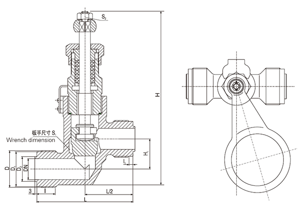 Marine Male Thread Weight Quick Closing Valve GB1850-2008
