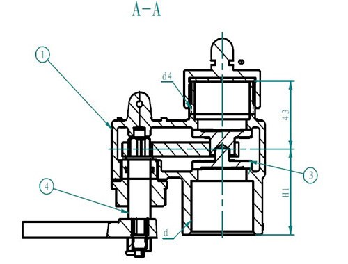 Marine Bronze Self-Closing Gate Valve Head for Sounding Pipe JIS F3019