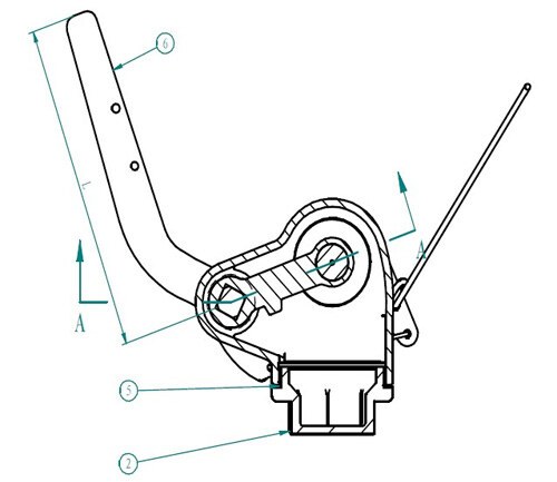 Marine Bronze Self-Closing Gate Valve Head for Sounding Pipe JIS F3019