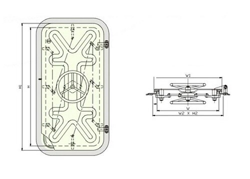 Marine Steel Quick Acting Watertight Door