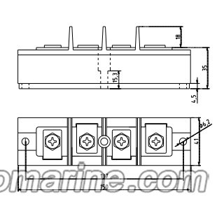 MDC350-5 Rotating Single‑Leg Rectifier Module