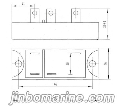 MDQ20A/ MDQ30A/ MDQ40A Single‑Phase Full‑Bridge Rectifier Module