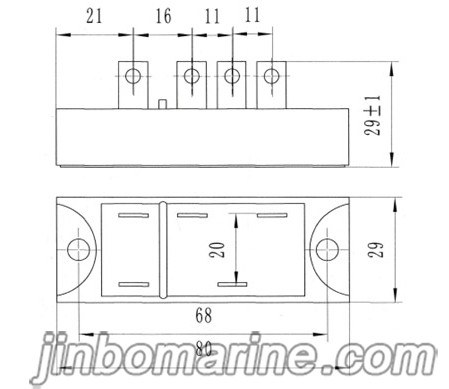 MDS30A Three‑Phase Bridge Rectifier Module