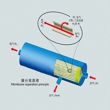 Membrane Separator Module Nitrogen Generator System