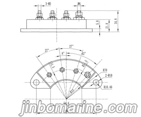 MXG/Y100A/ MXG/Y150A Three‑Phase Full‑Bridge Rotating Rectifier Module