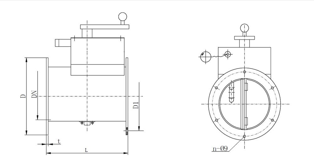 Marine Round Manual Fire Damper