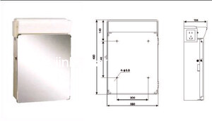 Mirror Box Light in washroom