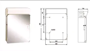 Mirror Box Light in washroom thumbnail 1