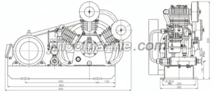 Marine CW-60/10F Marine Low Pressure Air Cooled Air Compressor thumbnail 1