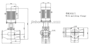 1200m3 PVHB300-20NF Marine Vertical Centrifugal Ballast Water Pump thumbnail 1