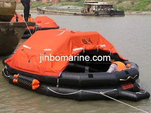15 Persons Throw-Over Board Inflatable Life Raft thumbnail 1