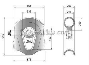 19inch-21inch Cast Steel Thimble Type K14
