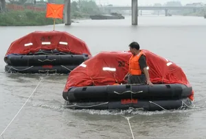 20 Persons Throw-Over Board Inflatable Life Raft thumbnail 2