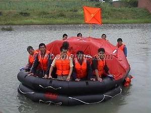20 Persons Throw-Over Board Inflatable Life Raft thumbnail 1