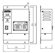 CJHD-20/24A Marine Single Phase Battery Charger Power Supply thumbnail 1