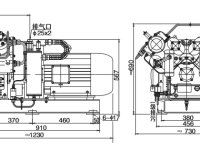 CV-120/3, CV-90/30 Middle Pressure Water Cooling Marine Air Compressor