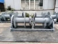 50KN Hydraulic Winch for Mooring Rope with Double Drum 1