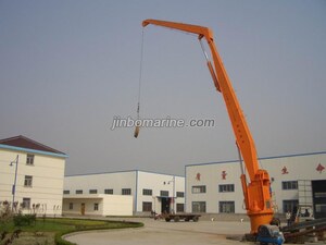 Hydraulic slewing crane & rescue boat liferaft landing device