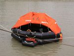 6 Persons Throw-Over Board Inflatable Life Raft