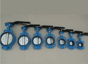 Wafer Centric Butterfly Valve with Lever thumbnail 1