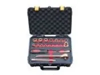 21PCS 1/4 and 3/8 Inch Non-spark Socket Wrench Set 1