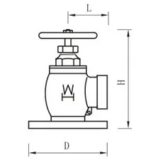 90 Degree Flanged Fire Hydrant thumbnail 1