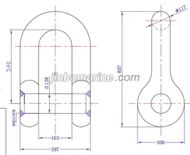 a25 Anchor Shackle for 9000KGS Anchor thumbnail 1
