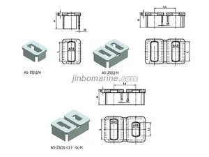 A5-2S(L)-H Raised ISO Foundations with Elongated Hole thumbnail 1