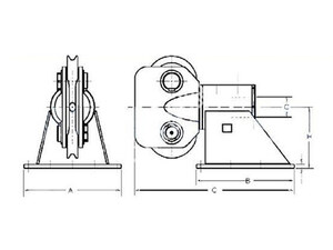 AF-39 Marine Flange Mounted Balanced Head Anchor Fairlead