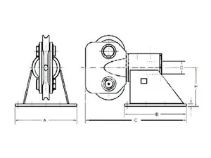 AF-39 Marine Flange Mounted Balanced Head Anchor Fairlead thumbnail 2