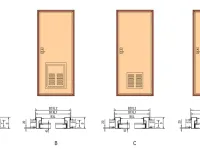 Aluminum Hollow Cabin Door 2