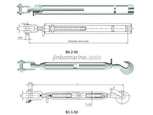 B6-2-50 Turnbuckle