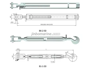 B6-2-50 Turnbuckle thumbnail 1