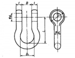 BA Type JIS B2801 Bow Shackle