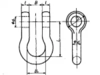 BA Type JIS B2801 Bow Shackle 1