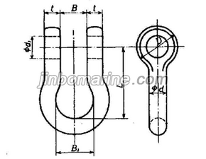 BA Type JIS B2801 Bow Shackle