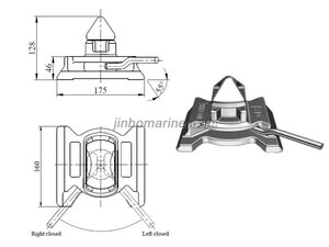 BD-E1 55 Degree Dovetail Twistlock
