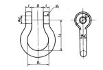 BD Type JIS B2801 Bow Shackle