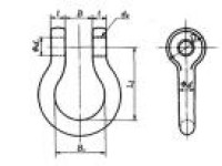 BD Type JIS B2801 Bow Shackle