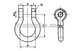 BD Type JIS B2801 Bow Shackle thumbnail 1