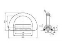 BL 36 Ton Type DR-1-36 Lockable D Ring