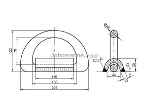 BL 36 Ton Type DR-1-36 Lockable D Ring