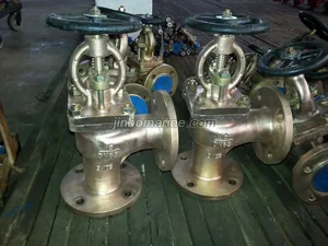 Marine Bronze Angle Screw Down Globe Check Valve GB/T588-2008 Type B/BS thumbnail 1
