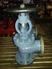 Marine Cast Steel Angle Screw Down Globe Check Valve GB/T585-2008 Type B/BS thumbnail 1