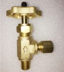 Brass Needle Angle Valve with Ring Joint Nut at Outlet
