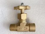 Brass Needle Straight Valve with Male & Female Ends